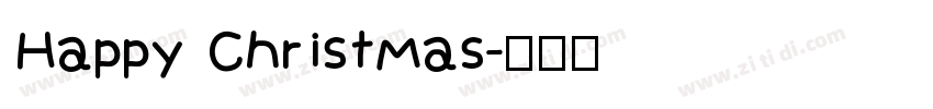 Happy Christmas字体转换